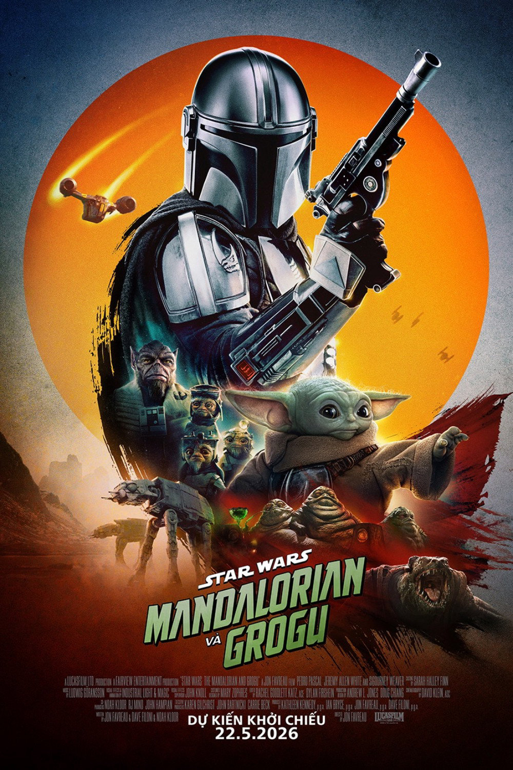Poster phim Chiến tranh giữa các vì sao: Người Mandalorian và Grogu